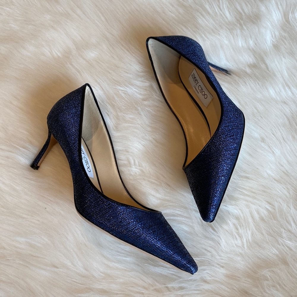 NEW Jimmy Choo Romy 60 Navy Pumps